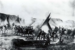 Sully's Painting of the Battle at Whitestone Hill